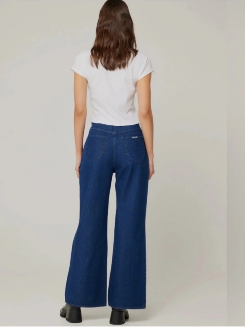 Rollas Studio Flare Button Fly Sailor Free People Shopbop Jeans in Lou Blue 31